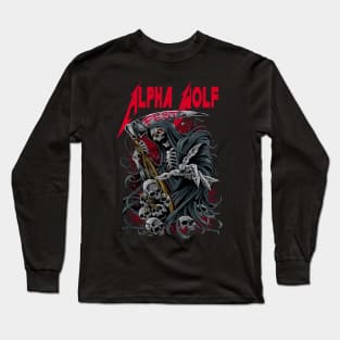 ALPHA WOLF MERCH VTG Long Sleeve T-Shirt